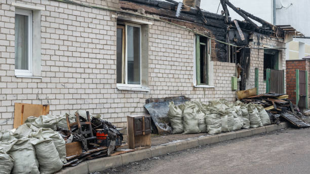 Professional Emergency Fire Cleanup technician working in Dublin, OH